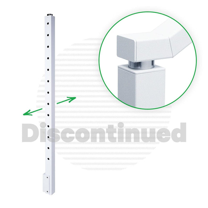 Signature Series Side Mount Cable Railing Terminal Post Posts Cable Bullet 2-Way Post 42" (13 Cables) Flat White (Fine Texture)